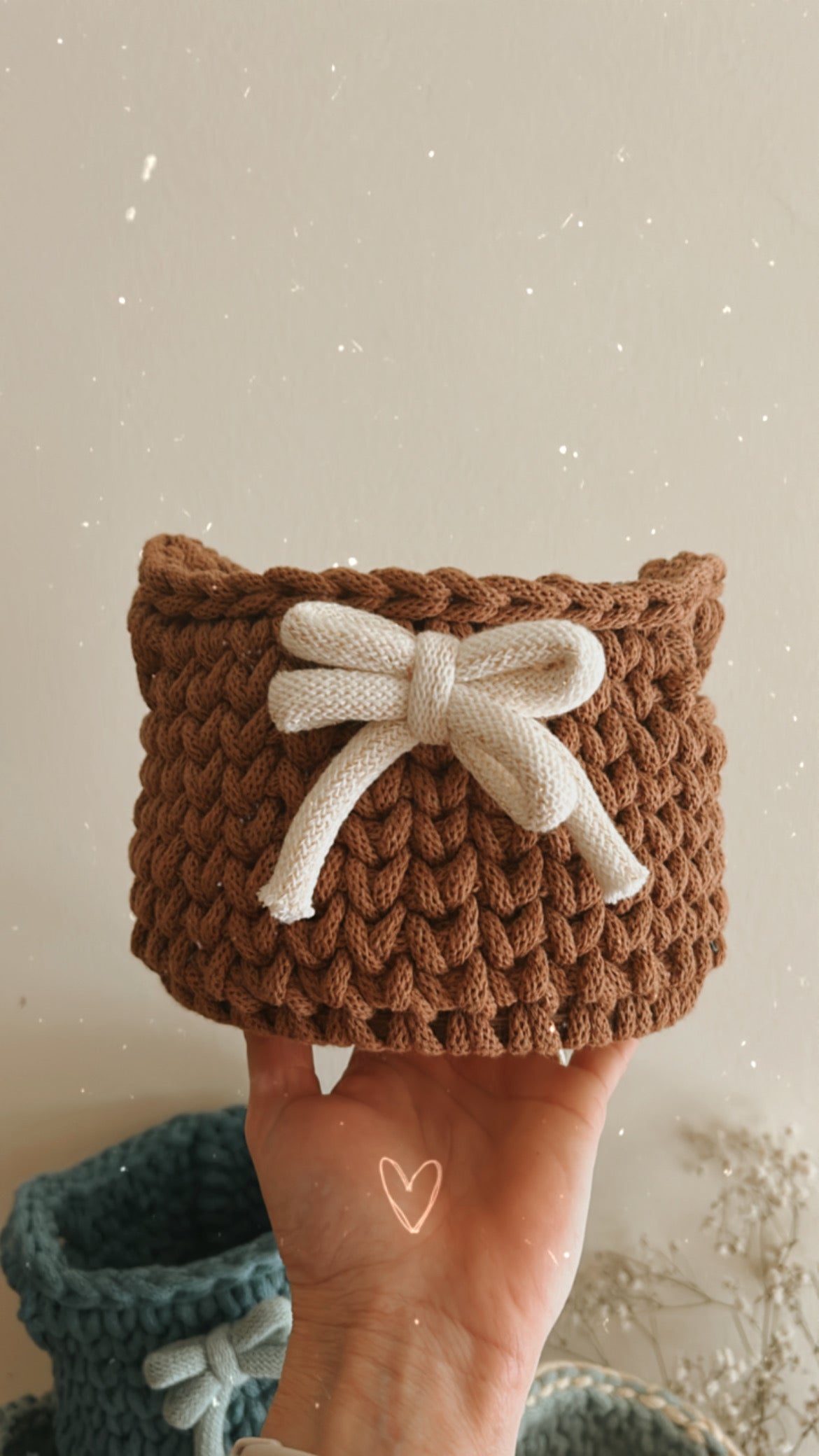 Cestino porta oggetti uncinetto - MacraLu di Ludovica Mazzanti