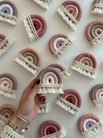 Arcobaleno bomboniera in Macramè - MacraLu di Ludovica Mazzanti