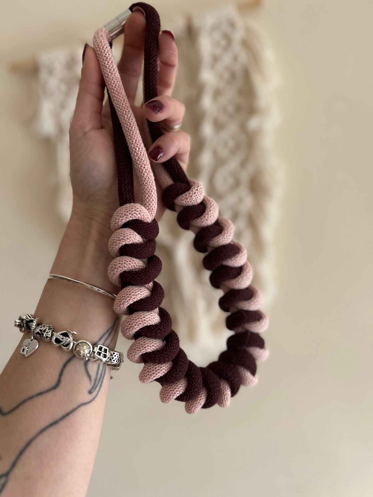 Collane in cotone - MacraLu di Ludovica Mazzanti