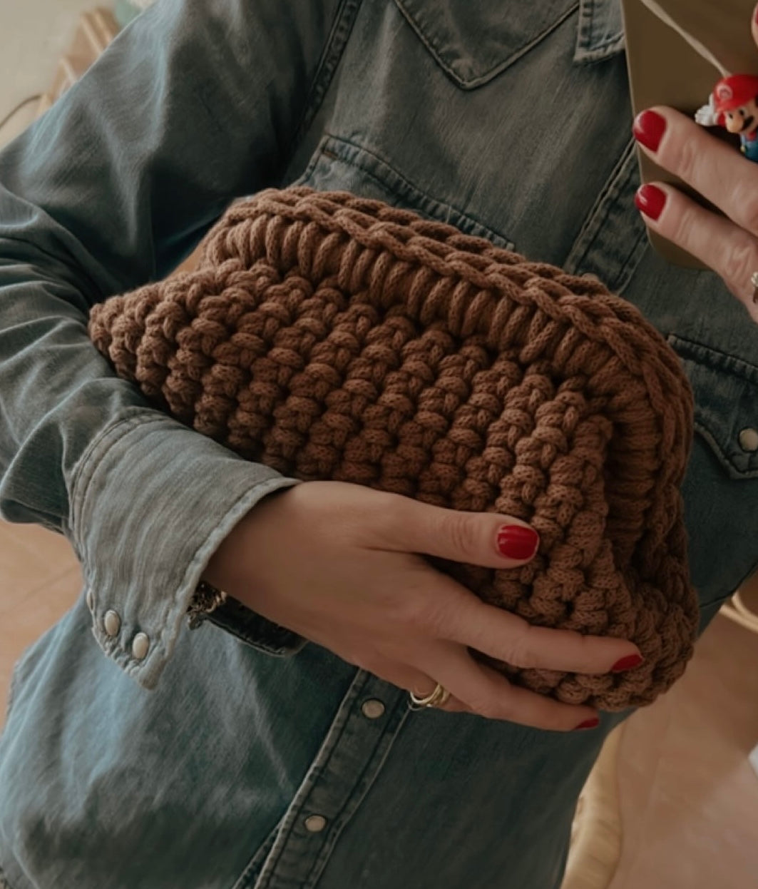 Olga Clutch Bag uncinetto - MacraLu di Ludovica Mazzanti
