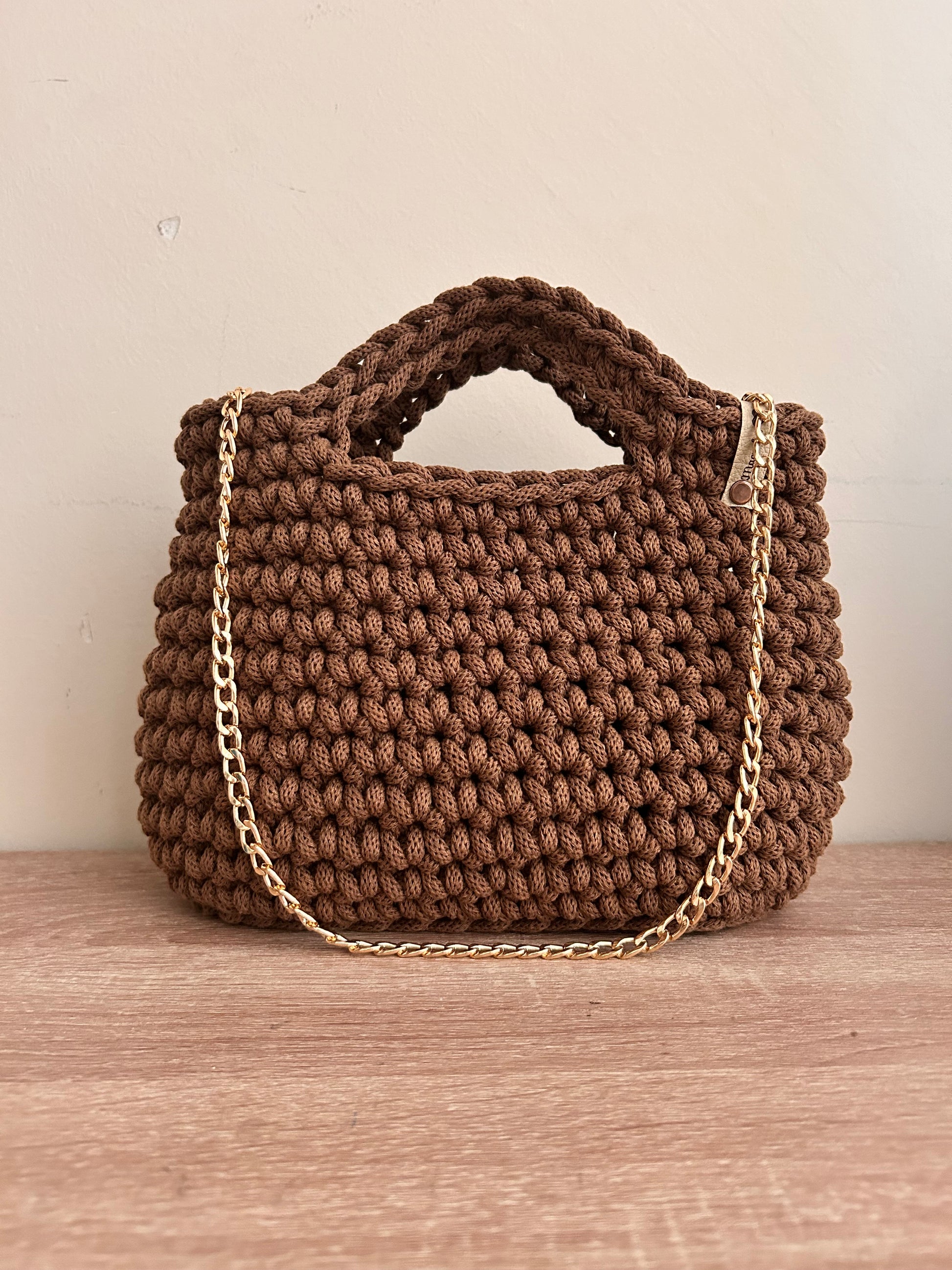 Camelia Bag colore Nut Brown - MacraLu di Ludovica Mazzanti