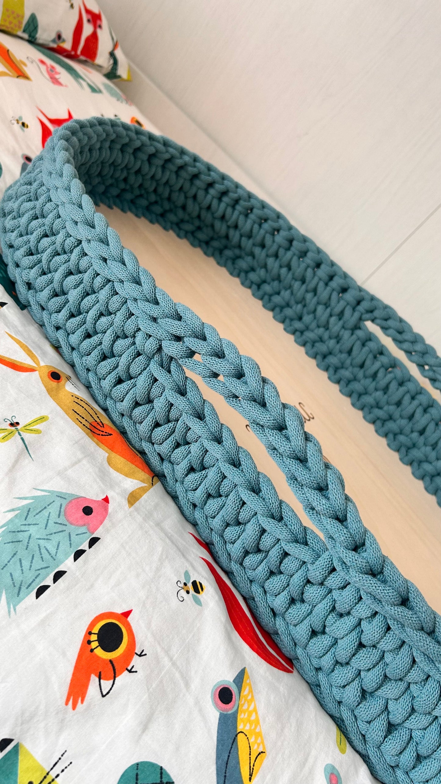 Fasciatoio/cesta con manici • Uncinetto • Baby crochet