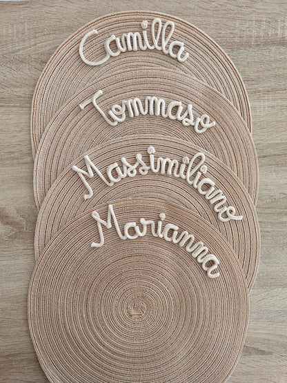 Tovaglietta con nome