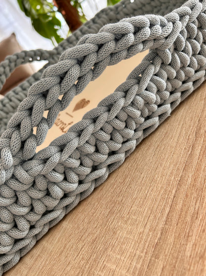 Fasciatoio/cesta con manici • Uncinetto • Baby crochet