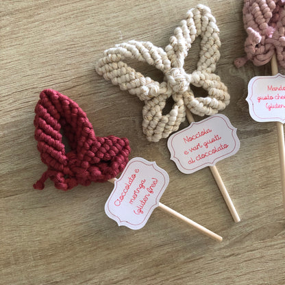 Farfalle in macramè - MacraLu di Ludovica Mazzanti