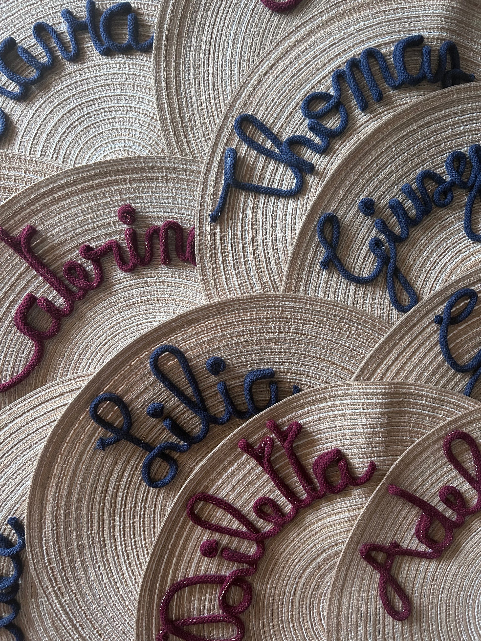 Tovaglietta con nome - MacraLu di Ludovica Mazzanti