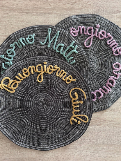 Tovaglietta con nome - MacraLu di Ludovica Mazzanti