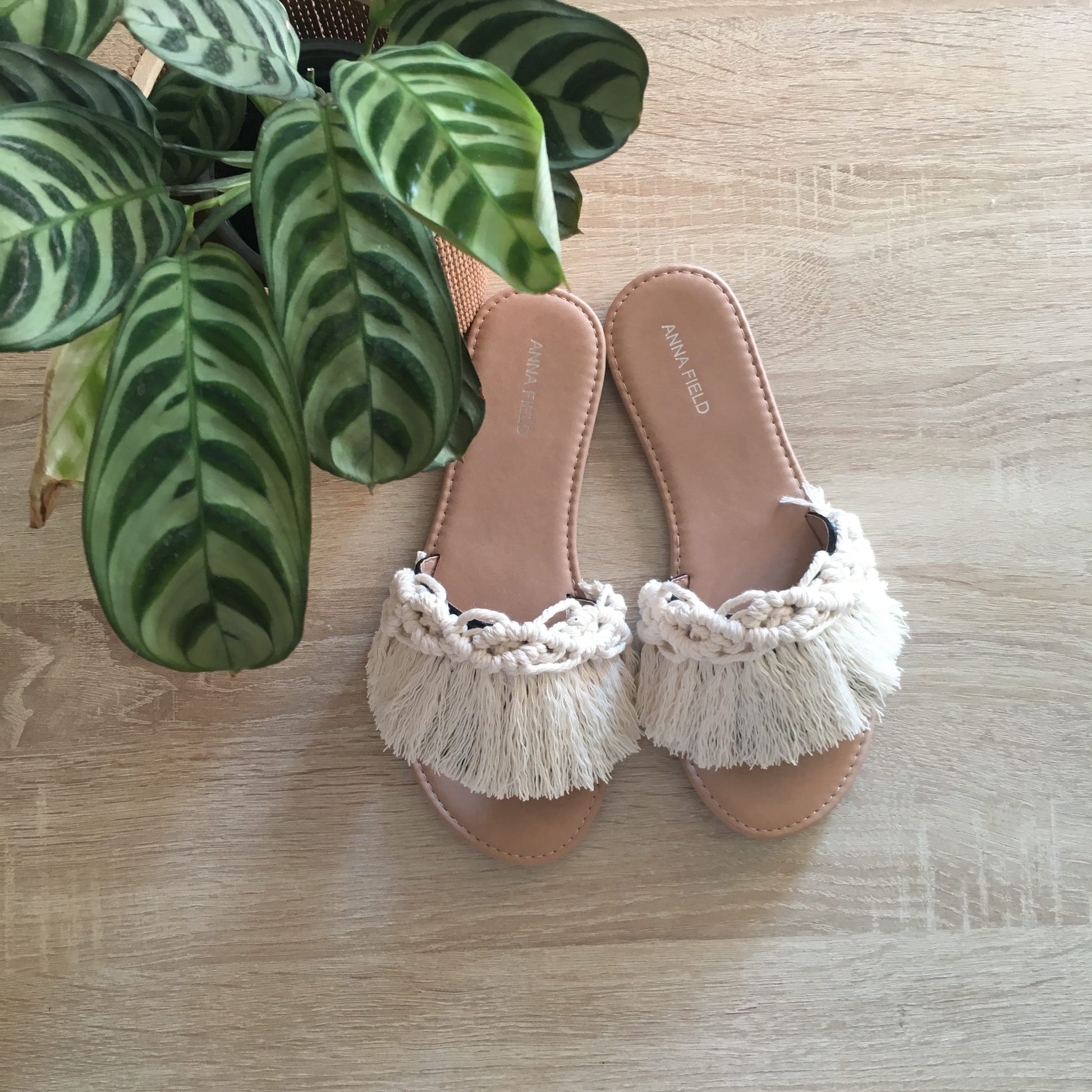 Ciabattina in Macramè mod. Orchidea - MacraLu di Ludovica Mazzanti