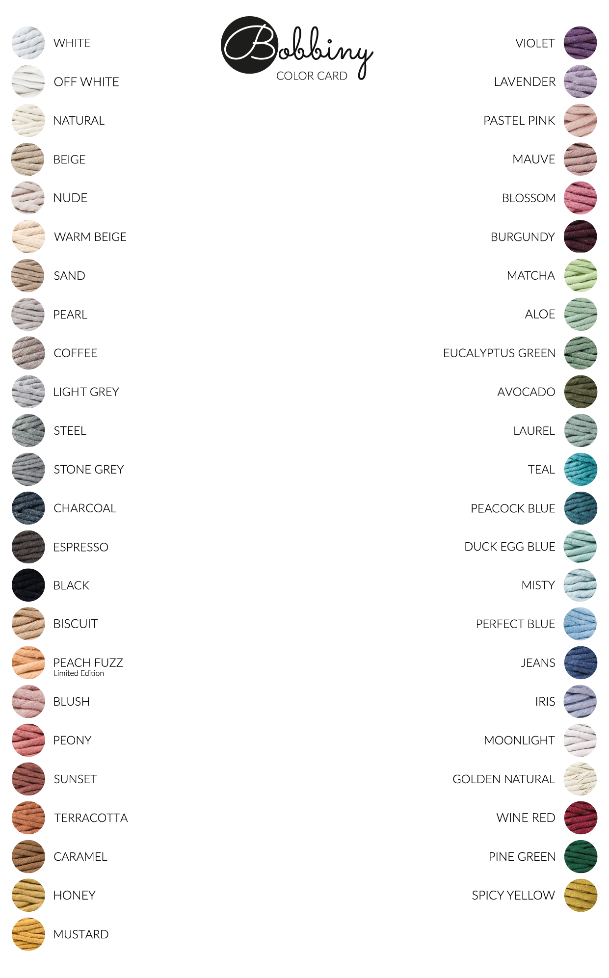 Bobbiny Braided 9 mm Jumbo - MacraLu di Ludovica Mazzanti