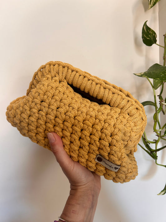 Olga Clutch Bag uncinetto con manico - MacraLu di Ludovica Mazzanti