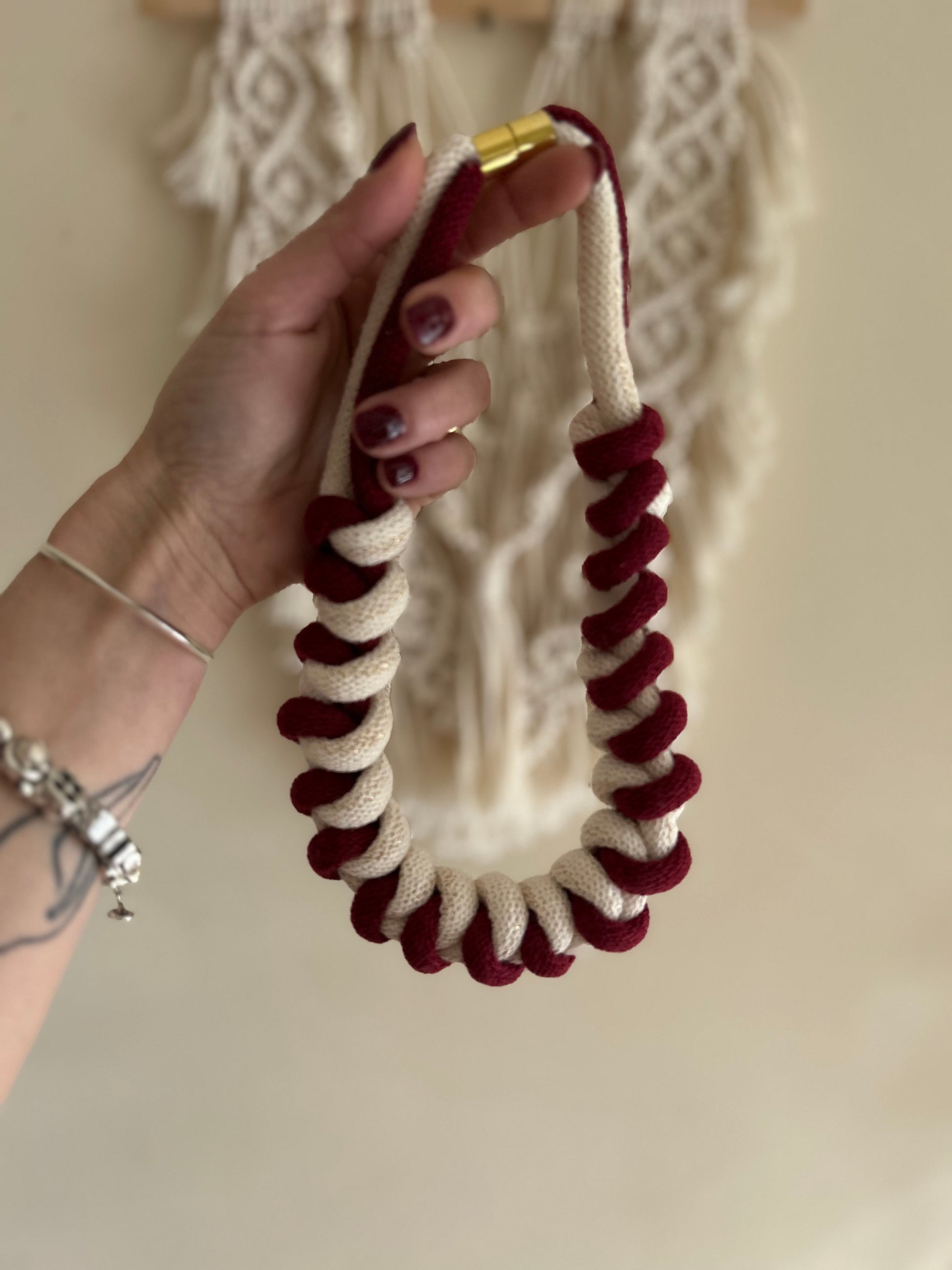Collane in cotone - MacraLu di Ludovica Mazzanti