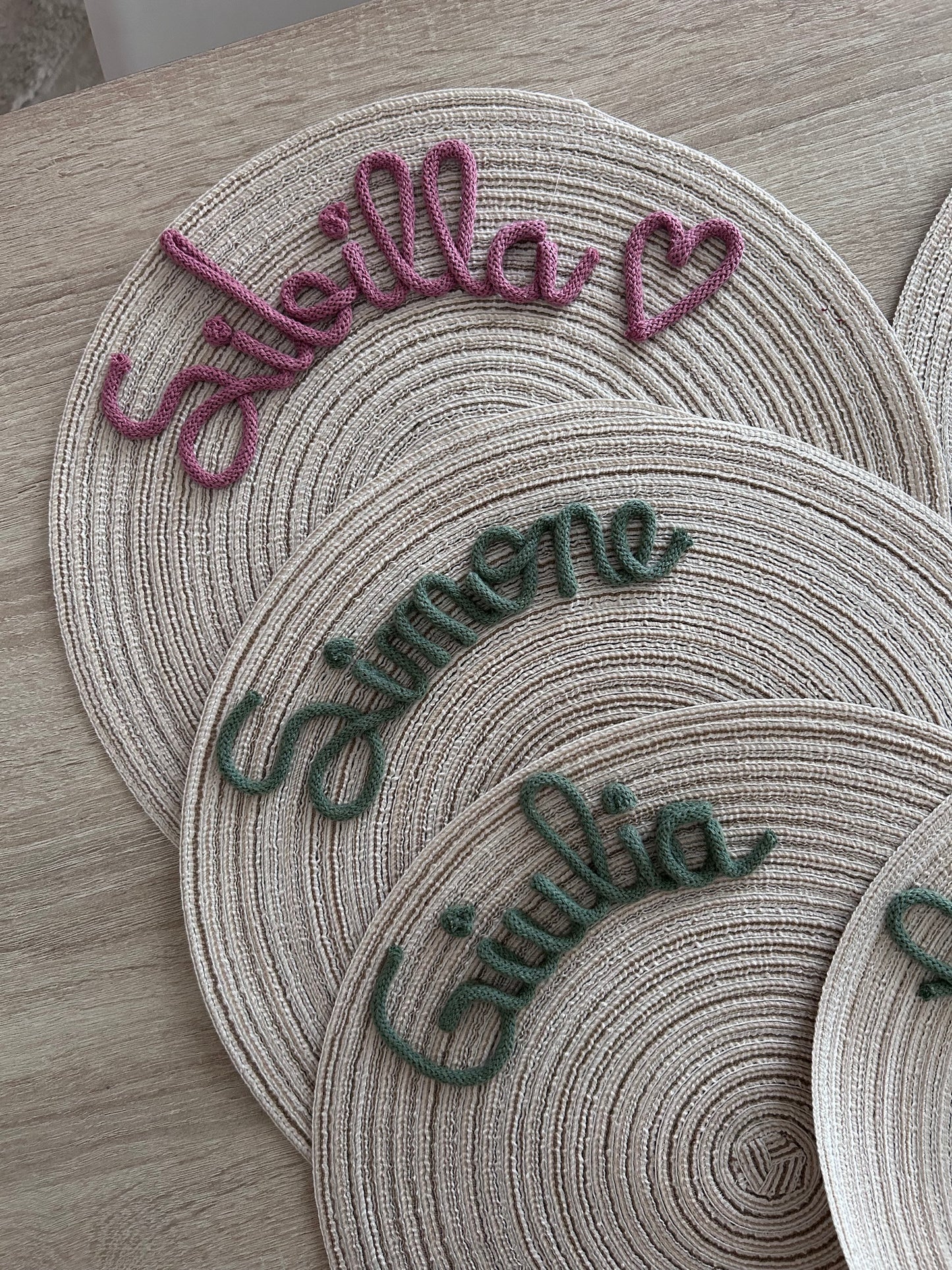 Tovaglietta con nome - MacraLu di Ludovica Mazzanti