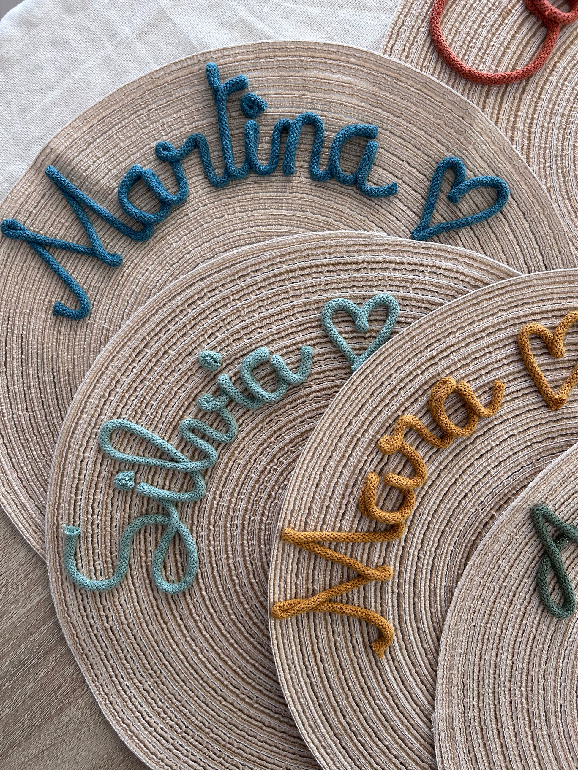 Tovaglietta con nome - MacraLu di Ludovica Mazzanti