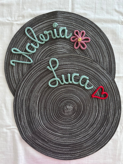 Tovaglietta con nome - MacraLu di Ludovica Mazzanti