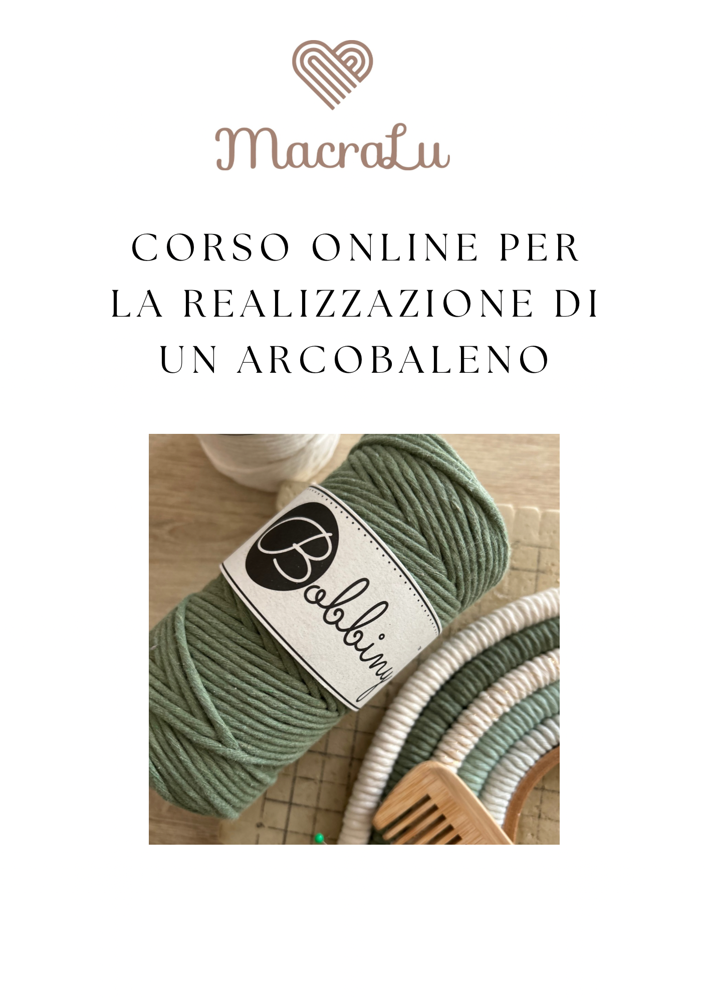 Crea il tuo arcobaleno in macramè - MacraLu di Ludovica Mazzanti