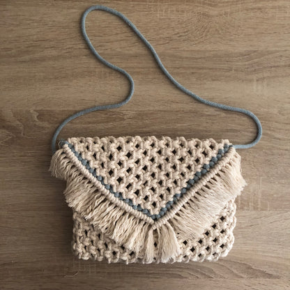 Borsa/pochette in Macramè - MacraLu di Ludovica Mazzanti