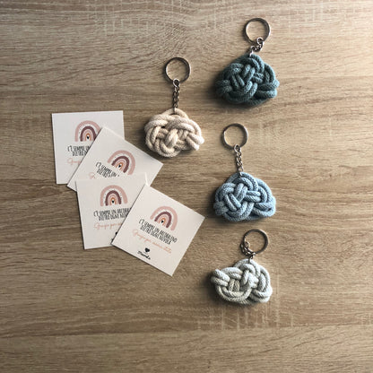Segnaposto bomboniera gadget nascita nuvola Macramè - MacraLu di Ludovica Mazzanti