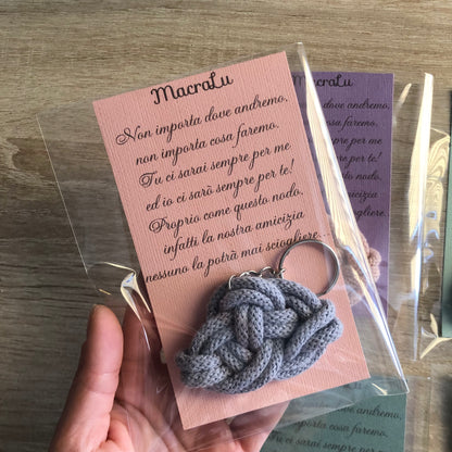 Segnaposto bomboniera gadget nascita nuvola Macramè - MacraLu di Ludovica Mazzanti