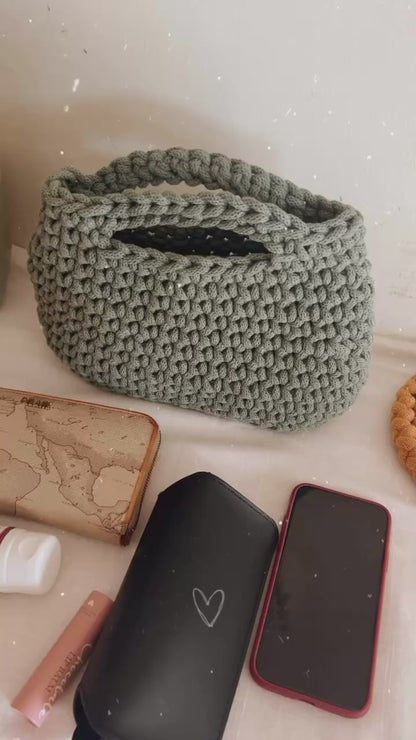 Borsa Camelia Uncinetto - Clutch Bag Handmade