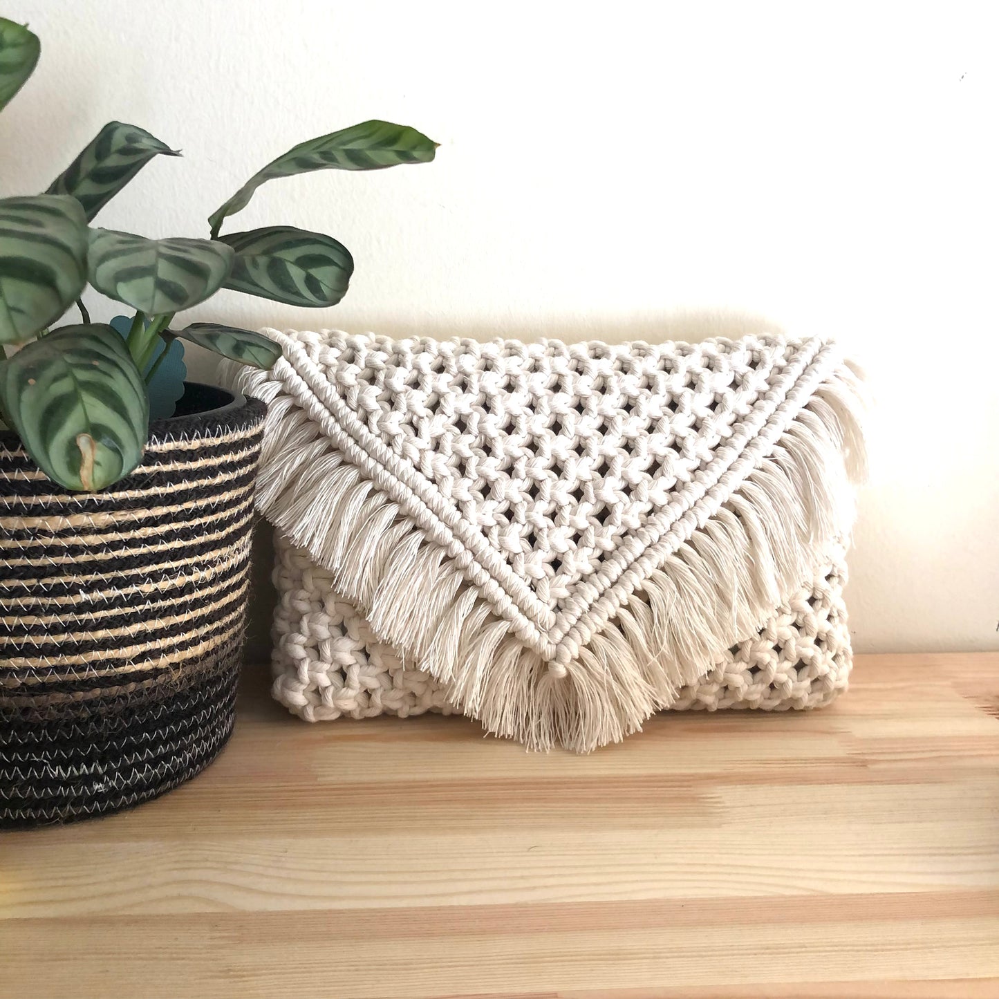 Borsa/pochette in Macramè - MacraLu di Ludovica Mazzanti