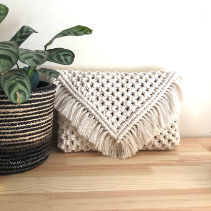 Borsa/pochette in Macramè - MacraLu di Ludovica Mazzanti