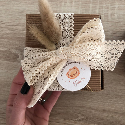 Segnaposto bomboniera gadget nascita nuvola Macramè - MacraLu di Ludovica Mazzanti