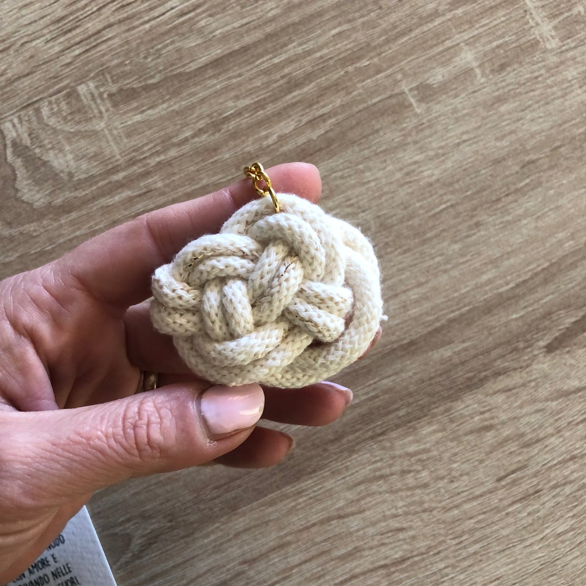 Segnaposto bomboniera gadget nascita nuvola Macramè - MacraLu di Ludovica Mazzanti