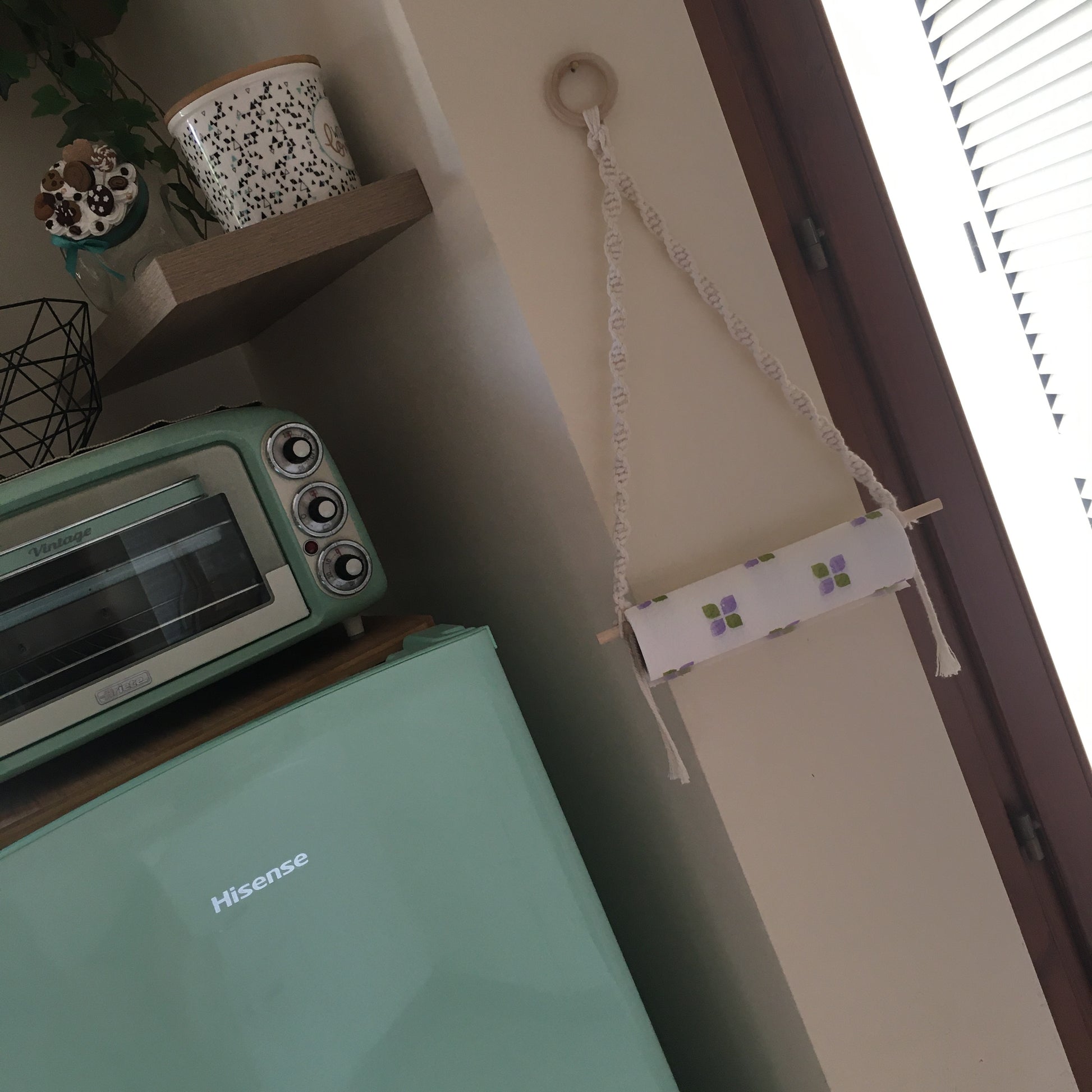 Porta rotolo scottex Macramè - MacraLu di Ludovica Mazzanti