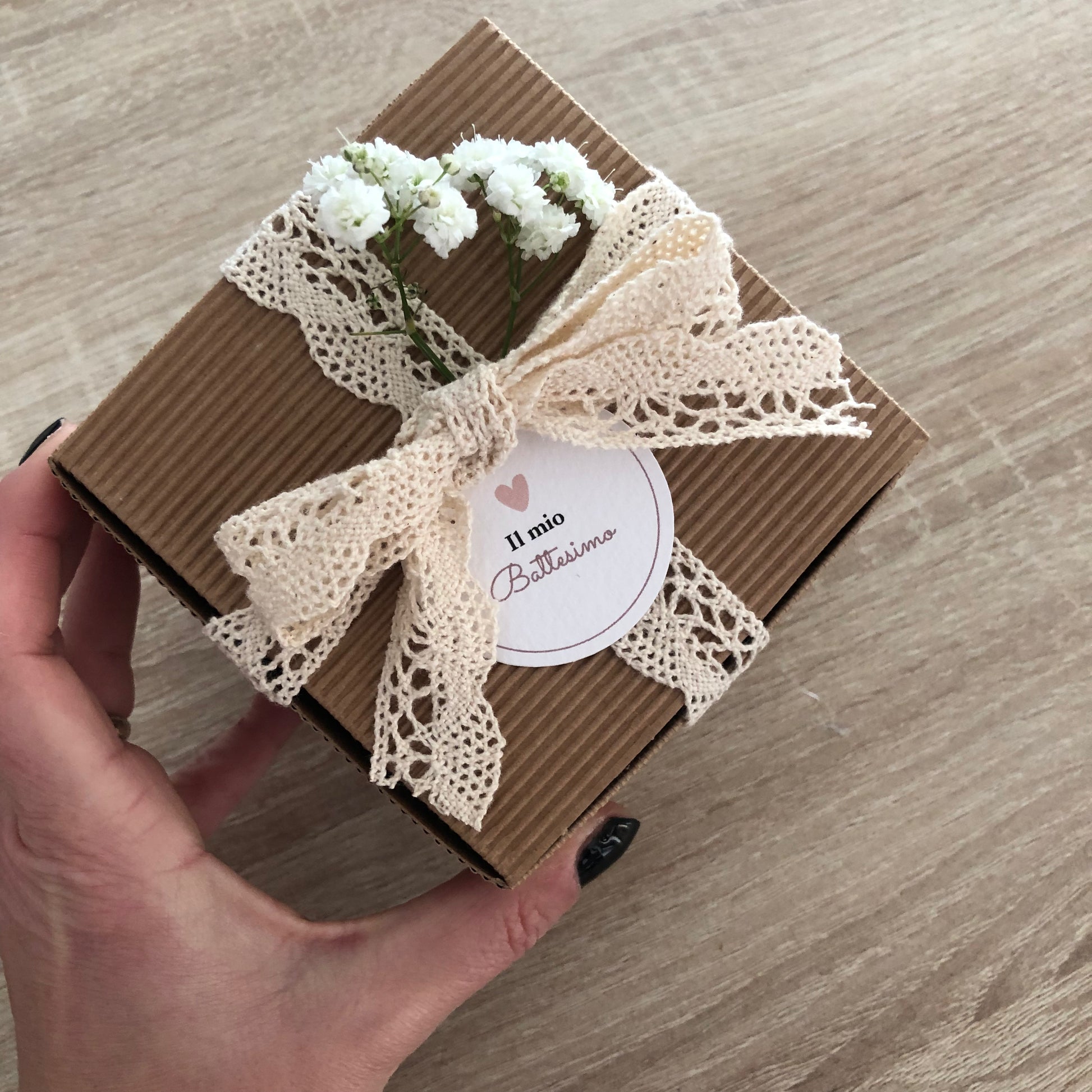 Segnaposto bomboniera gadget nascita nuvola Macramè - MacraLu di Ludovica Mazzanti