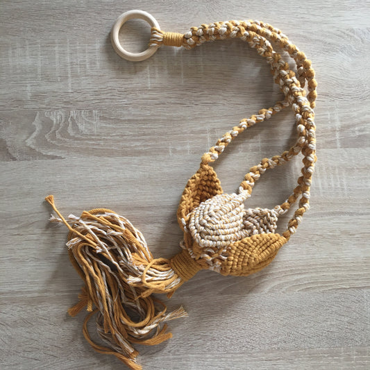 Portavaso foglie Macramè - MacraLu di Ludovica Mazzanti