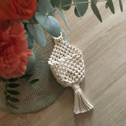 Macramè pods tasca porta accessori - MacraLu di Ludovica Mazzanti