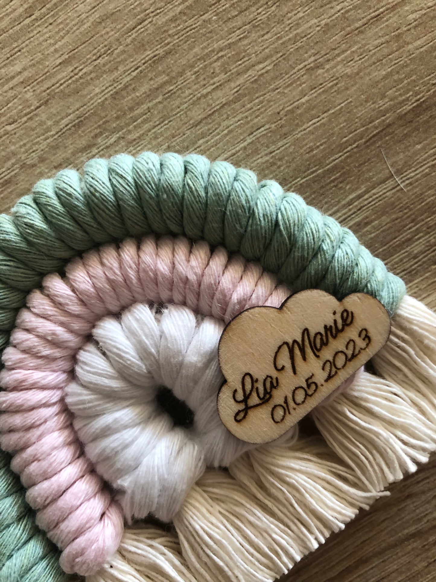 Arcobaleno bomboniera in Macramè - MacraLu di Ludovica Mazzanti