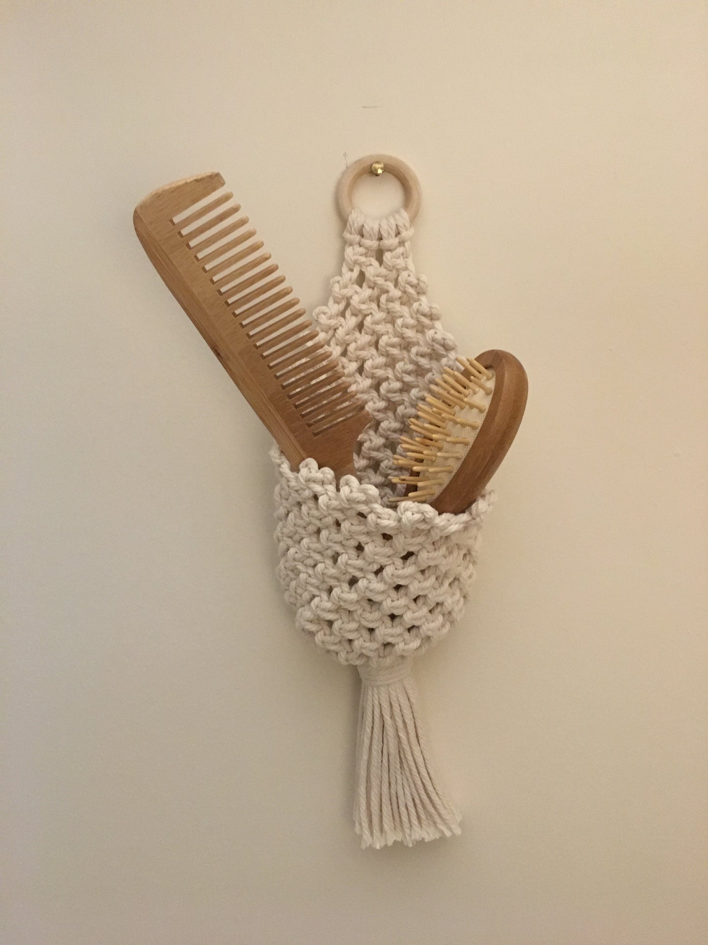 Macramè pods tasca porta accessori - MacraLu di Ludovica Mazzanti
