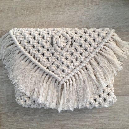 Borsa/pochette in Macramè - MacraLu di Ludovica Mazzanti