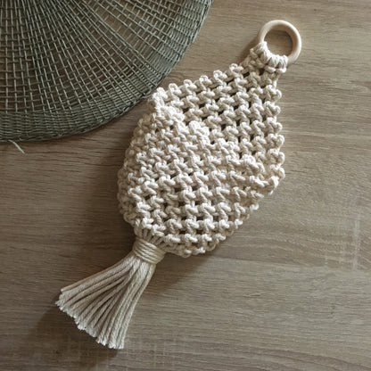 Macramè pods tasca porta accessori - MacraLu di Ludovica Mazzanti