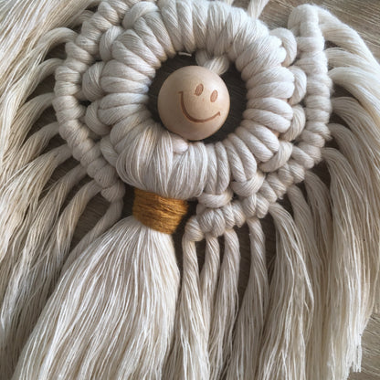 Angelo da appendere in Macramè - MacraLu di Ludovica Mazzanti