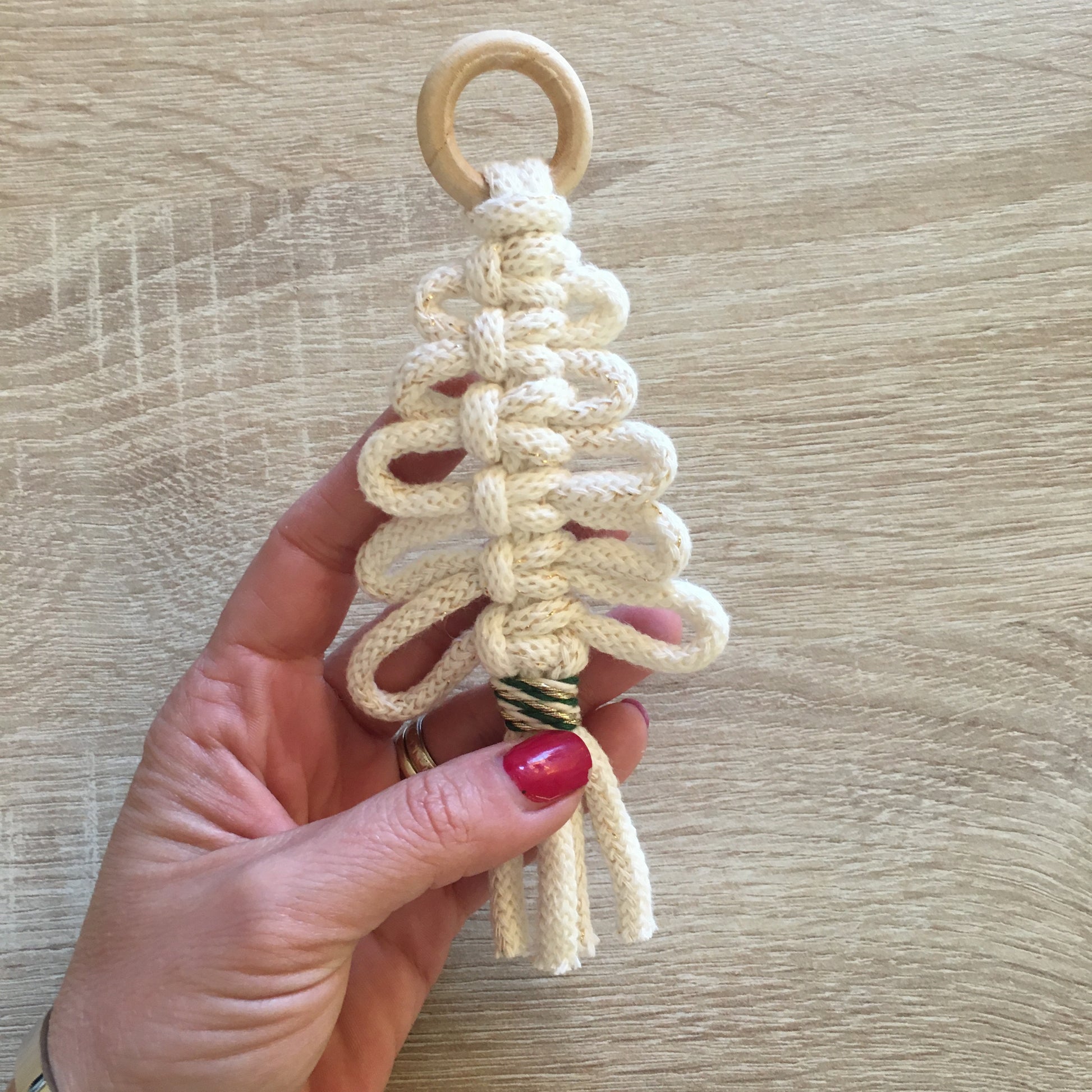 Segnaposto/pallina di Natale Macramè - MacraLu di Ludovica Mazzanti